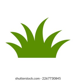 Green Grass icon. vector illustration.