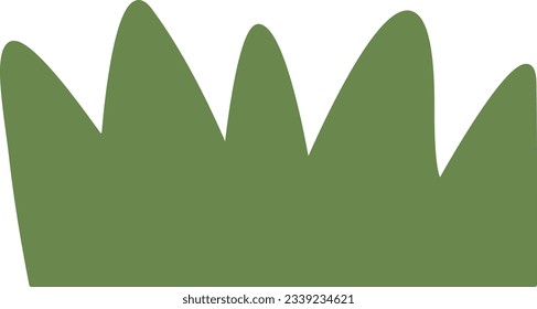 Green grass icon. Vector. Illustration.