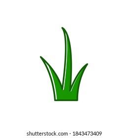 Vector de icono de Grasa Verde sobre fondo blanco