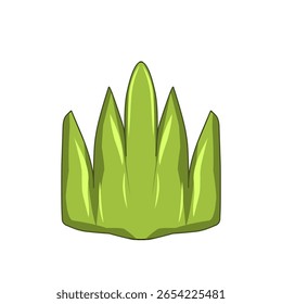 Ilustración de hierba verde, hojas verdes Vector