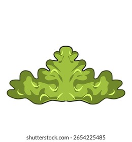 Ilustración de hierba verde, hojas verdes Vector