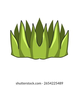 Green grass illustration, green leaves vector