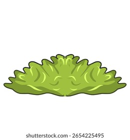 Ilustración de hierba verde, hojas verdes Vector