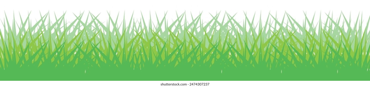 Green grass illustration material parts