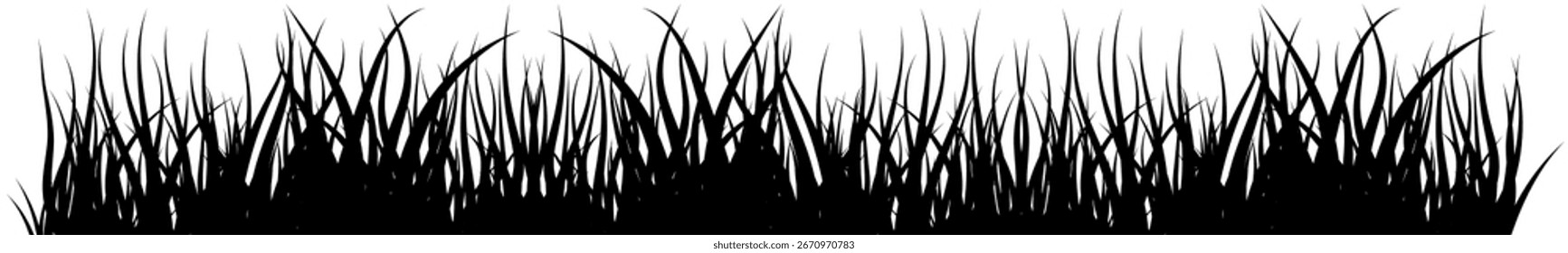 Grama Verde. Grama isolada sobre fundo branco, ilustração vetorial