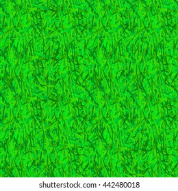 Green grass lawn seamless pattern.