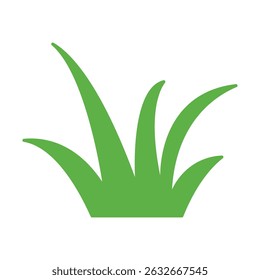 Green Grass for Meadow Decorative Element Vector Illustration isolated on transparent background