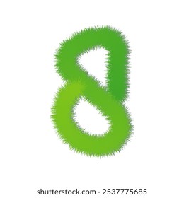 green grass number  of creative number 1 to 10 logo designs.design vector illustration for poster and cover book