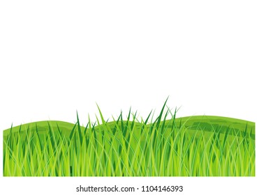 green grass on field vector design