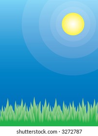 Green Grass on a Summer Day