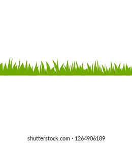 green grass on white background