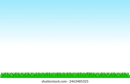 green grass on white background . the idea for picnic football field ,golf ,lawn	
