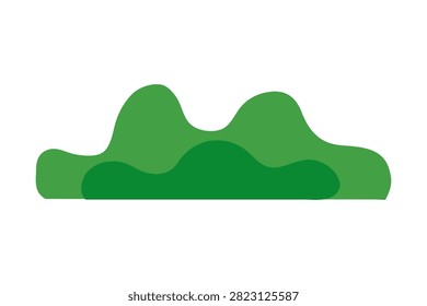 Green Grass on White Background. Vector illustration