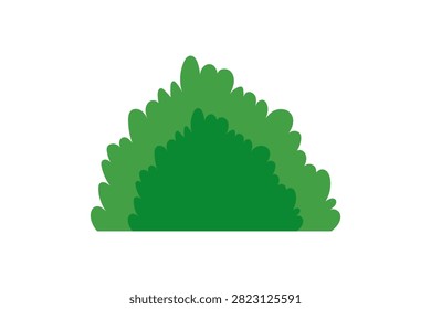 Green Grass on White Background. Vector illustration
