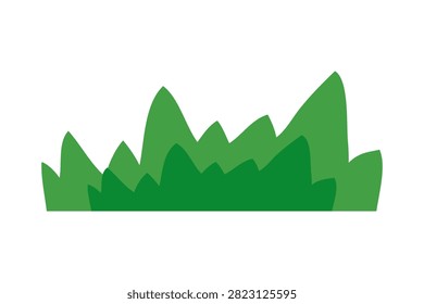 Green Grass on White Background. Vector illustration