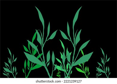 el diseño de los vectores de fondo de plantas de césped verde se ve brillante.