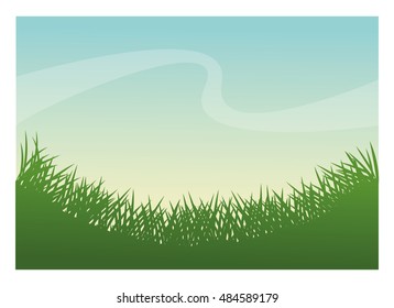 Green grass plant design