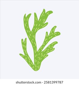 green grass in the sea vector design