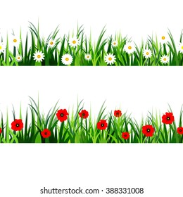  Green Grass seamless set