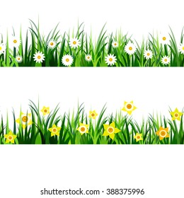  Green Grass seamless set