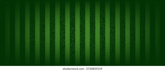 Textura listrada de grama verde no campo de esporte listrado. Padrão de grama Astro. Vista superior do tapete ou gramado. Fundo do vetor. Beisebol, futebol, futebol ou golfe.