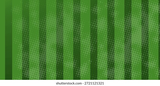 Green grass seamless texture on striped sport field. Astro turf pattern. Carpet or lawn top view. Vector background. Baseball, soccer,