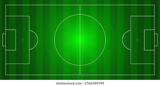 Green grass seamless texture on striped sport field. Astro turf pattern. Carpet or lawn top view. Vector background. Baseball, soccer, football or golf game. Fake plastic or fresh ground for game play