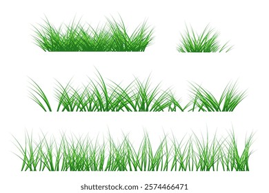 green grass set, grass element
