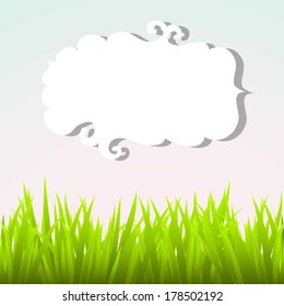 Green grass and sky