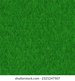 Green grass texture seamless pattern. Vector