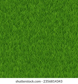 Green grass texture seamless pattern. Vector