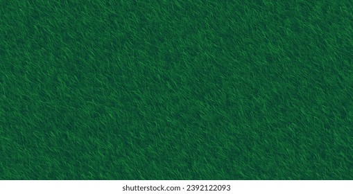 Fondo vectorial de textura de hierba verde. La textura de hierba verde es un patrón sin fisuras. Vista de alfombras arriba.