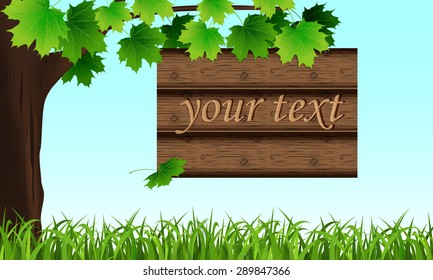 Green grass, tree and tree any banner
