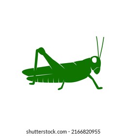 green grasshopper abstract logo vector