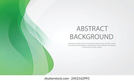 Green and gray background with abstract wavy shapes