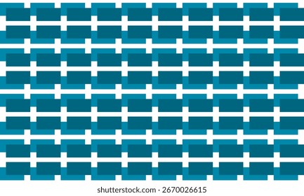 green gray background with square rectangular block pattern repeat seamless style design for fabric printing, traditionally fabric print pattern, white border line, blue brick wall