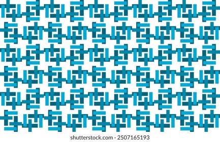 Green gray blue abstract background with squares strip of blue rectangle block strip seamless repeat pattern, replete patter image design for fabric printing or wallpaper