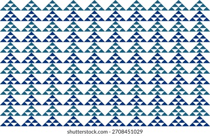 verde e cinza azul plano de fundo sem costura geométrica, azul padrão seta para cima triângulos diamante bloco linha seta repetição horizontal em azul design de imagem repleto para impressão de tecido, padrão