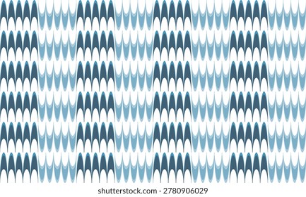 green and gray C wave pattern column vertical repeat, replete pattern, endless fabric pattern, vertical strip