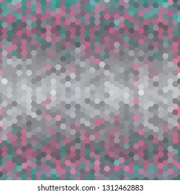 green,  gray and pink geometric background.  hexagonal design. polygonal style 