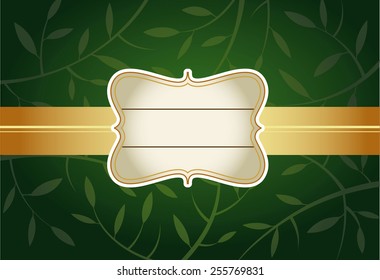 Tarjeta de felicitación verde