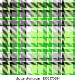 Green grey background check material textil