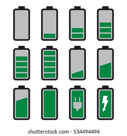 Similar Images, Stock Photos & Vectors of Battery charge icon sets