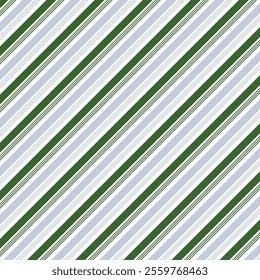 Green and grey diagonal pattern on white background for gift wrapping paper.