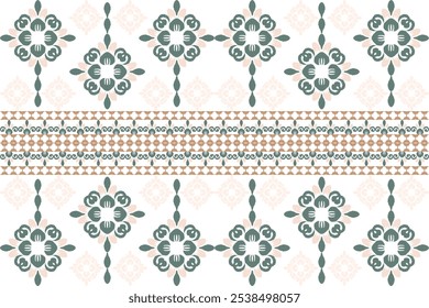 Green and grey digital ikat pattern for creating beautiful fabric designs and other elements of the fashion industry and home interior (wrapping, silk, scarf, clothing, background, carpets, curtains) 