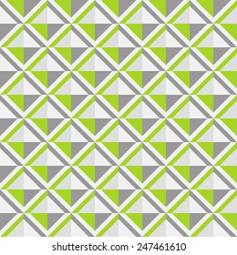 Green and grey geometrical seamless pattern