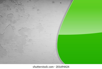 Green and grey grunge background template with space for text (EPS10 Vector)