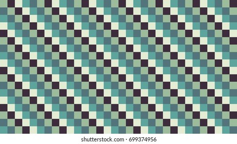 Green, Grey, Violet Vector Vintage Checker Pattern for Background