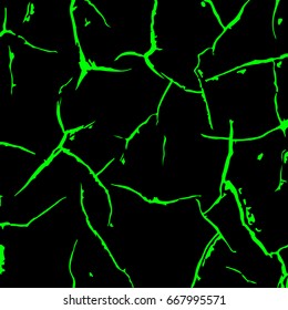 green grid. abstract mesh. black background. grunge texture. vector illustration