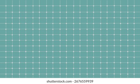 Fondo de rejilla verde con puntos, Plantilla geométrica abstracta con líneas grises, línea de rejilla abstracta, cubierta con textura de papel